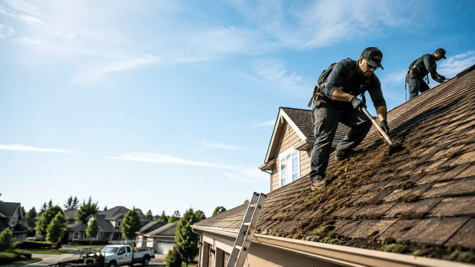 Roof Moss Removal in Burnt Prairie, IL near me